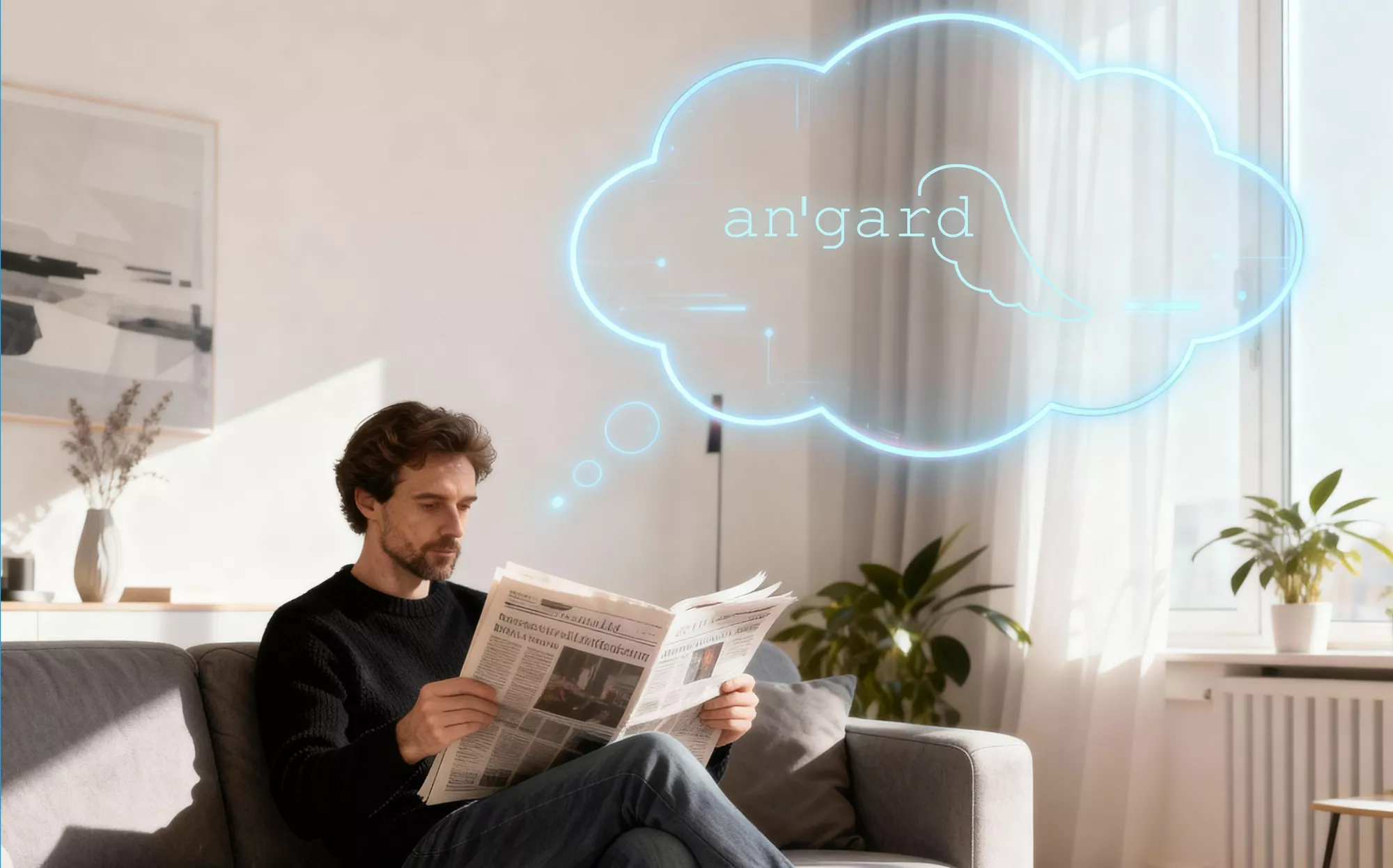 Nachdenker Mensch – KI generiert